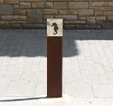 mobiliario urbano acero corten