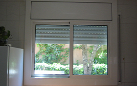 ventana corredera de aluminio instalada
