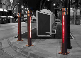 bolardo urban con leds