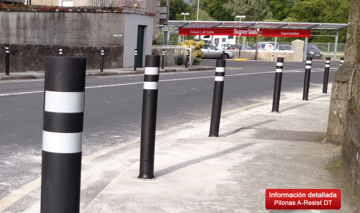 Instalación pilonas A-Resist DT en Irlanda