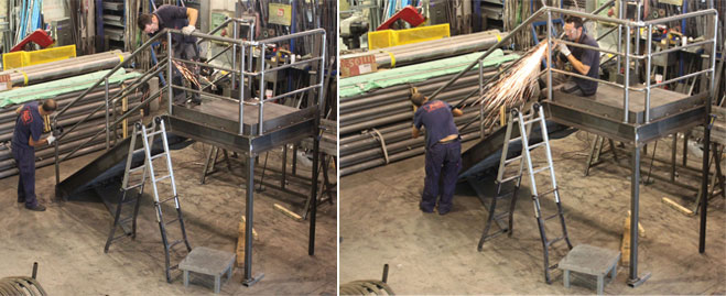 Fabricación de escalera industrial