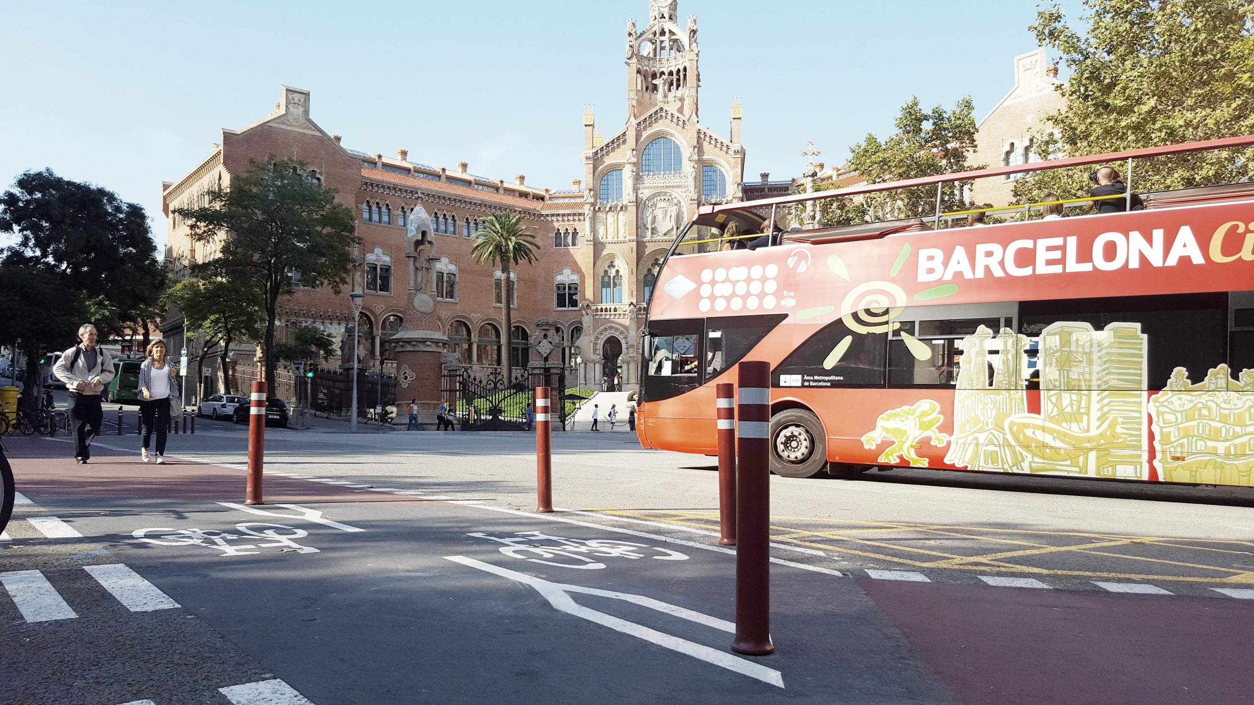 Pilonas flexibles carril bici