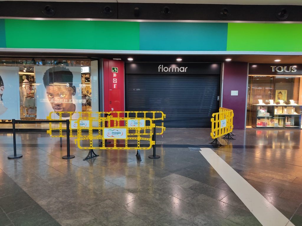 Valla stopper 2 metros centro comercial