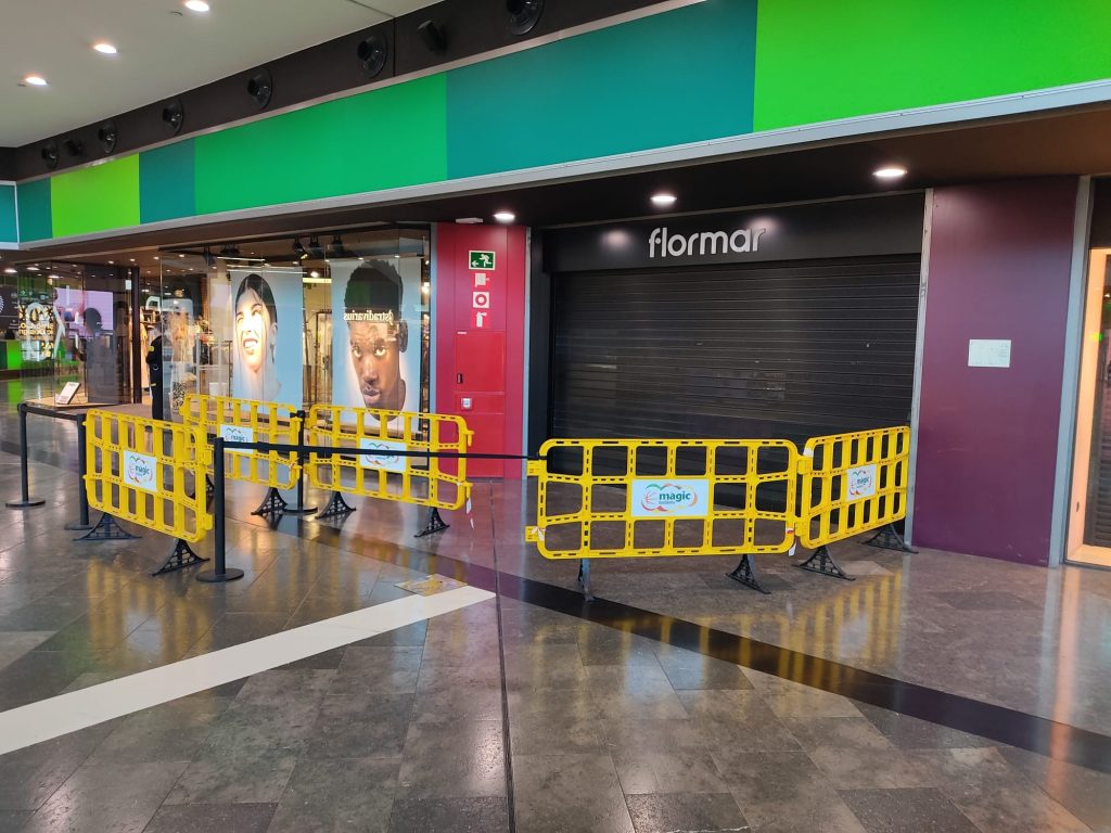 Valla stopper 2 metros centro comercial