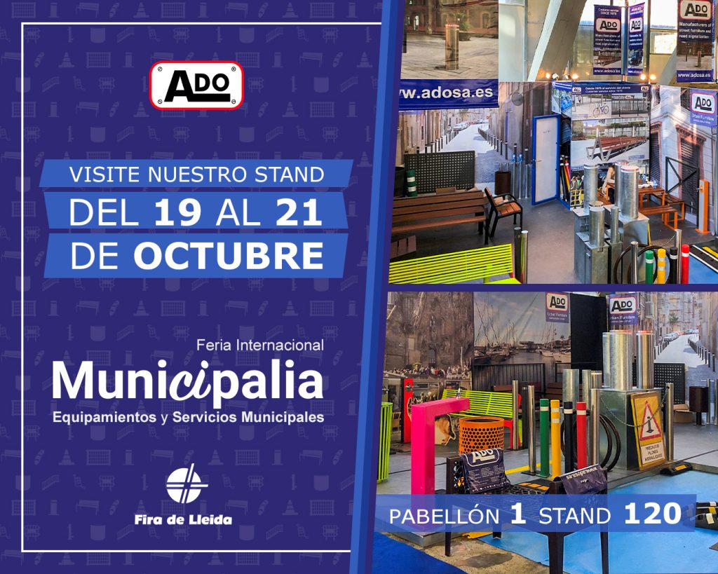 Ado en la feria del mobiliario urbano Municipalia 2021