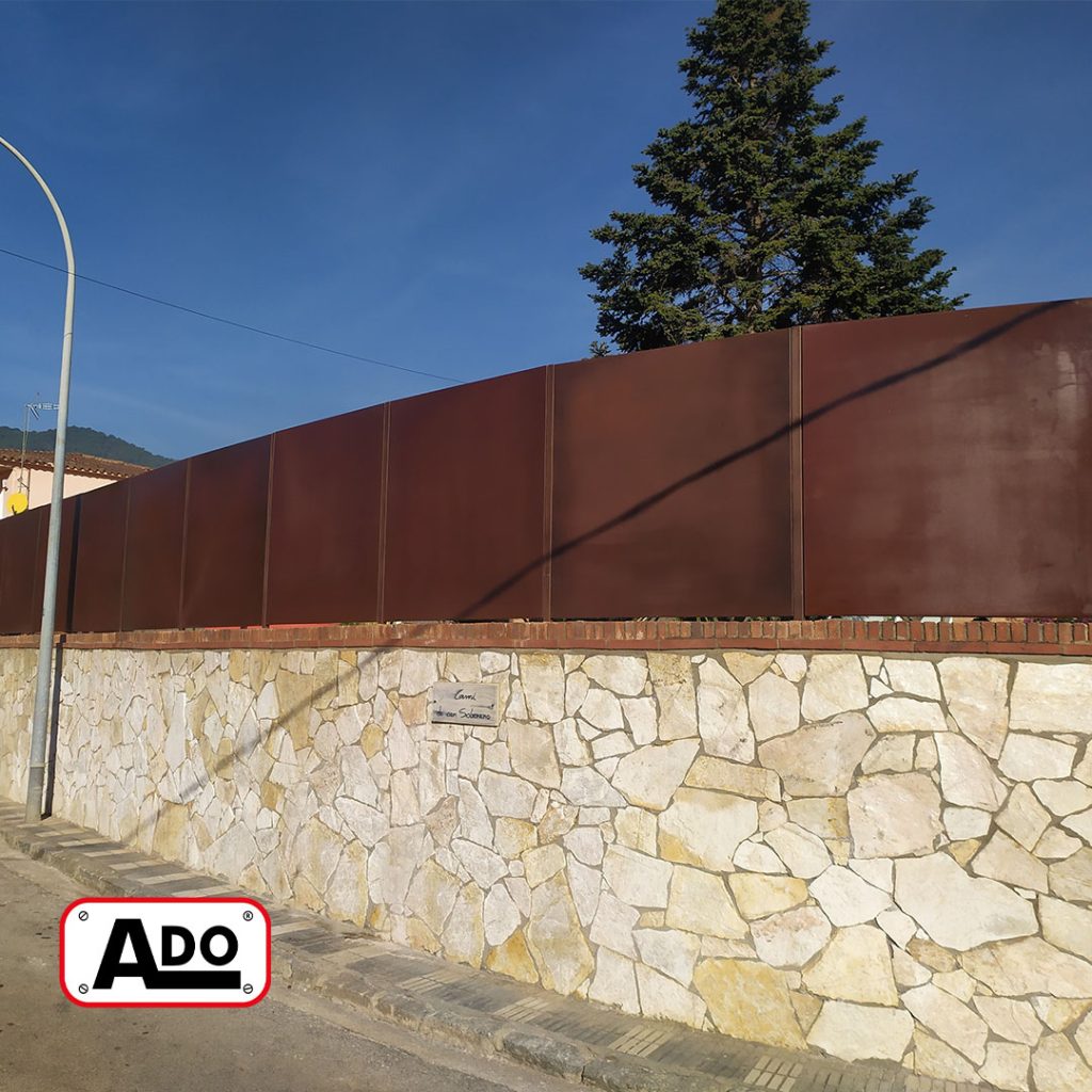 Vallado corten particular