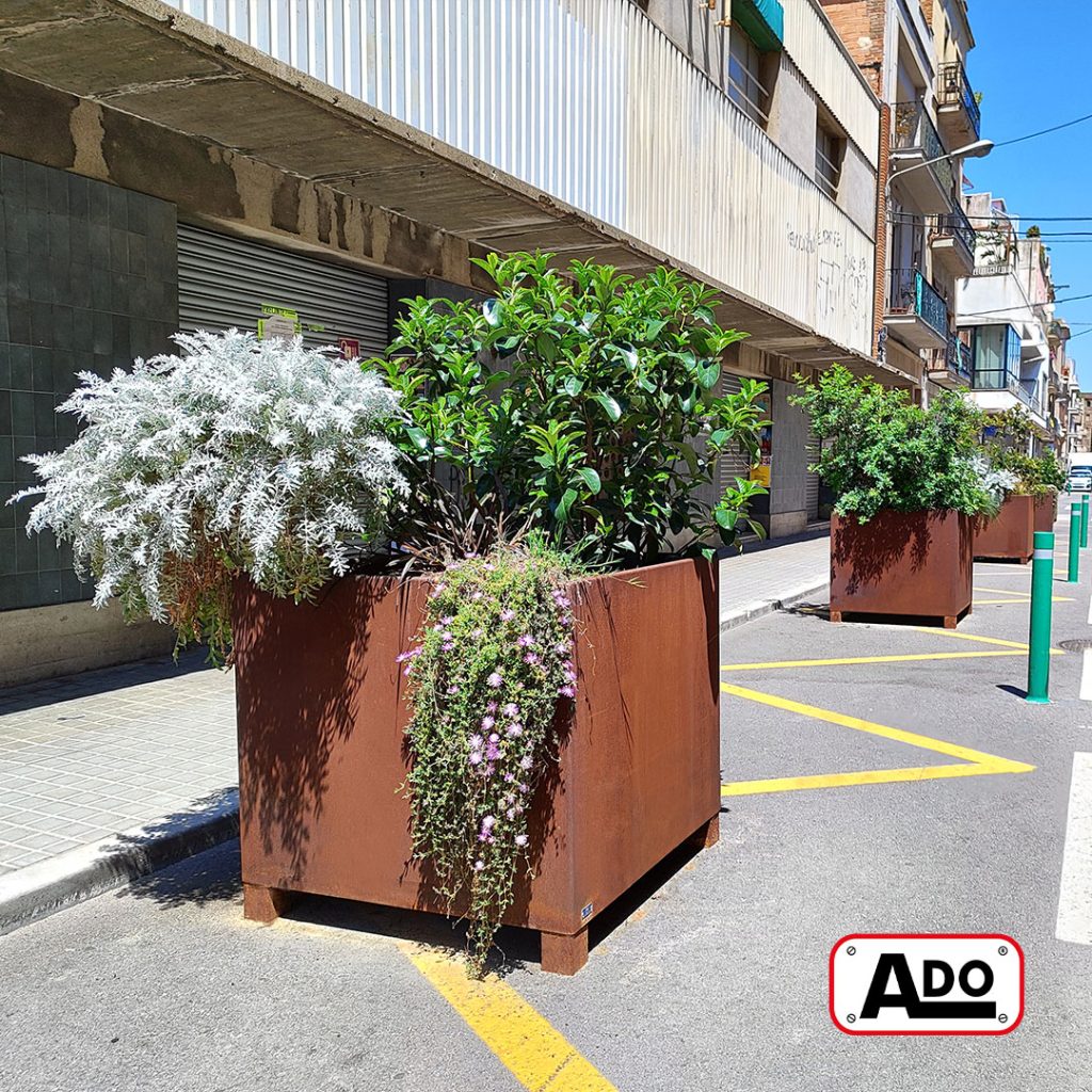 Jardineras urbanas Recei en Badalona