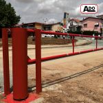 barrera giratoria bg6 en acción tras el paso de una riera