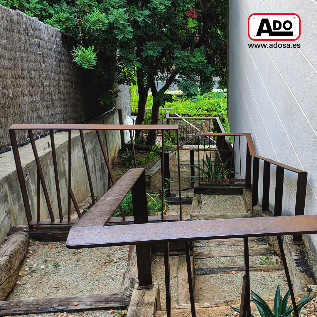 barandillas a medida en acero corten