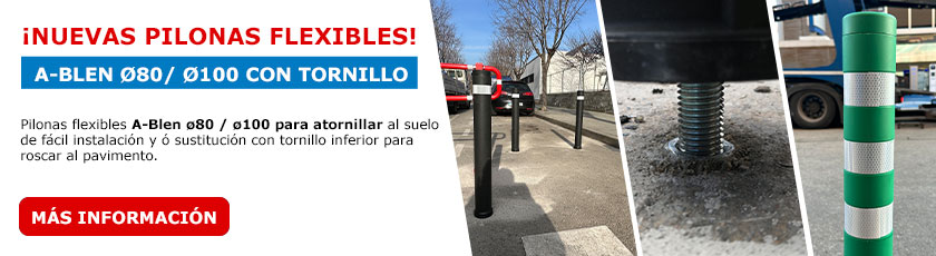 pilonas flexibles ablen con tornillo