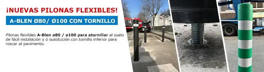 pilonas flexibles ablen con tornillo