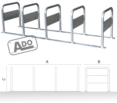 aparcabicicletas conjunto rotul