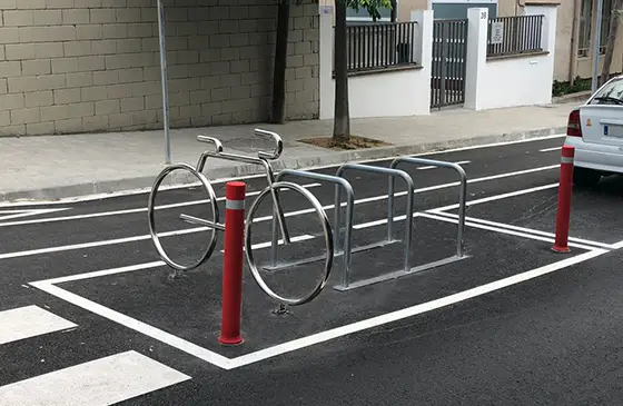 aparcabicicletas bike 2 instalado