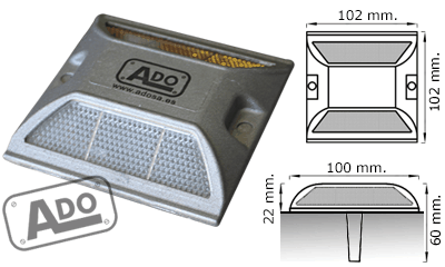 captafaro reflectante con emptramiento