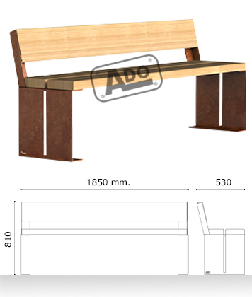 banco urbano rustic banco madera rustic