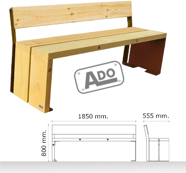 banco urbano rustic banco madera rustic