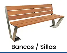 bancos, sillas de madera