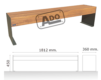 banqueta madera squared