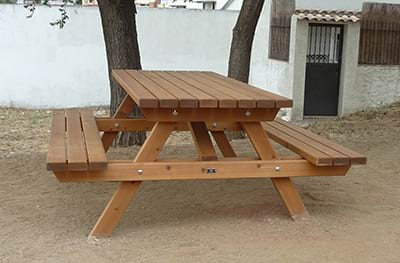 conjunto picnic mesa madera jorvi