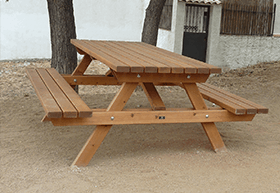 conjunto picnic de madera