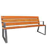 banco madera dama