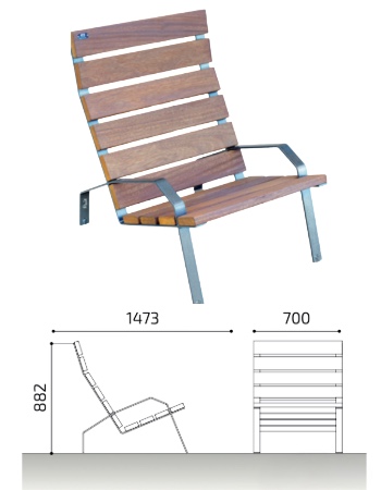 butaca madera loa