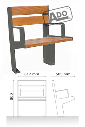 silla urbana enerre silla madera enerre