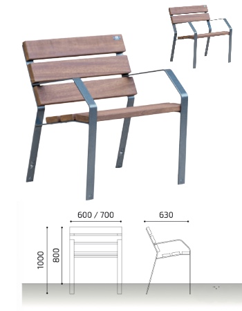silla madera loa