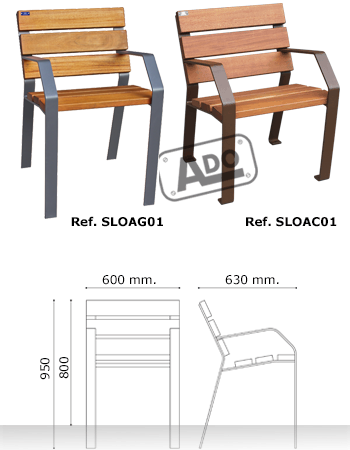 silla madera loa