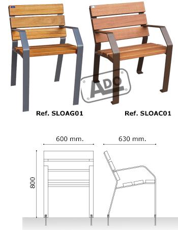 silla madera loa