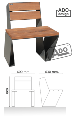 silla madera origami