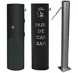pilona de cadenas / barrera