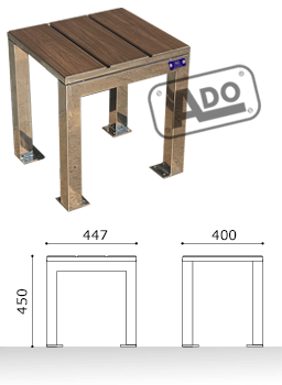 banqueta acero inoxidable rigo