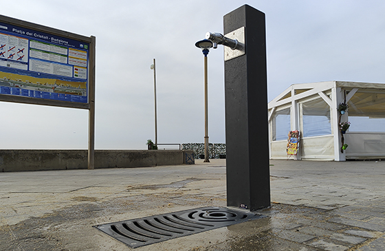 fuente square eco instalada en badalona