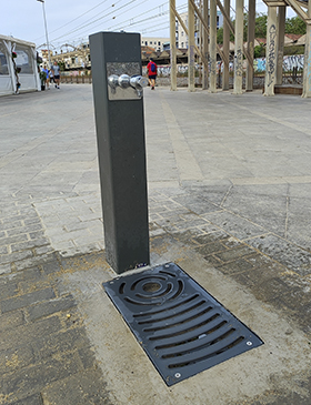 fuente square eco instalada en badalona