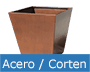 jardineras maceteros hierro acero corten