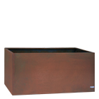 jardinera rectangular corten