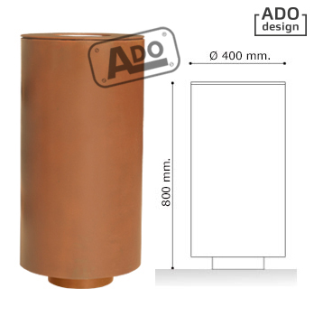 papelera deva eco corten