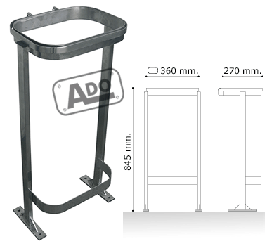 papelera denla antibombas