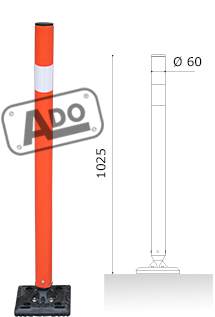 poste delimitador de plastico histick