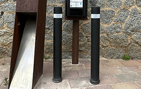pilona a-flex semiflexibles fijas negra pilonas a-flex fijas negra