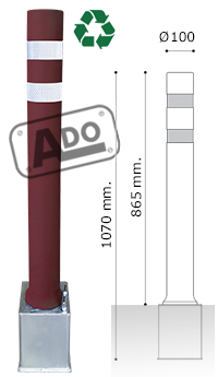 modelos pilonas A-flex dt con base extraible hierro