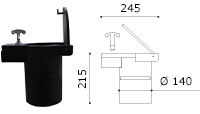 base plástico extraible pilonas a-flex dt