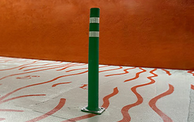 pilona flexible con placa pilona flexible con placa