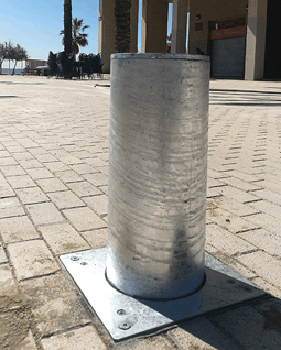 pilona escamoteable substituida por pilona anortec rota