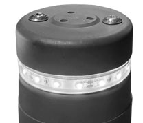 detalle pilona ablen con  leds superior