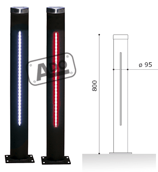 pilona tap  leds verticales