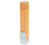 pilona madera pino extraible