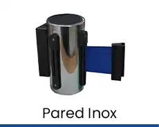 poste cinta extensible inox para pared