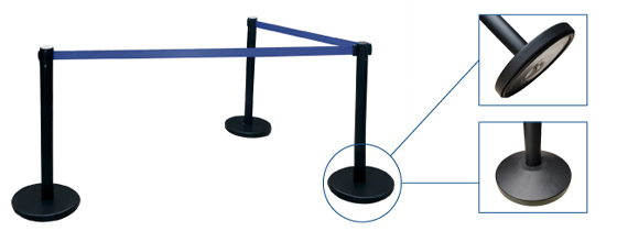 postes hierro lacado negro